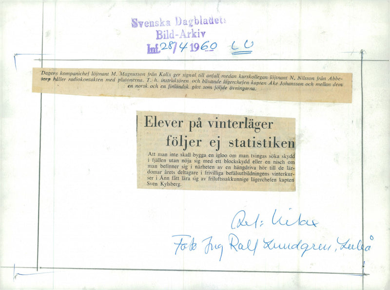 Voluntary officer training (FBU) Sweden - Vintage Photograph