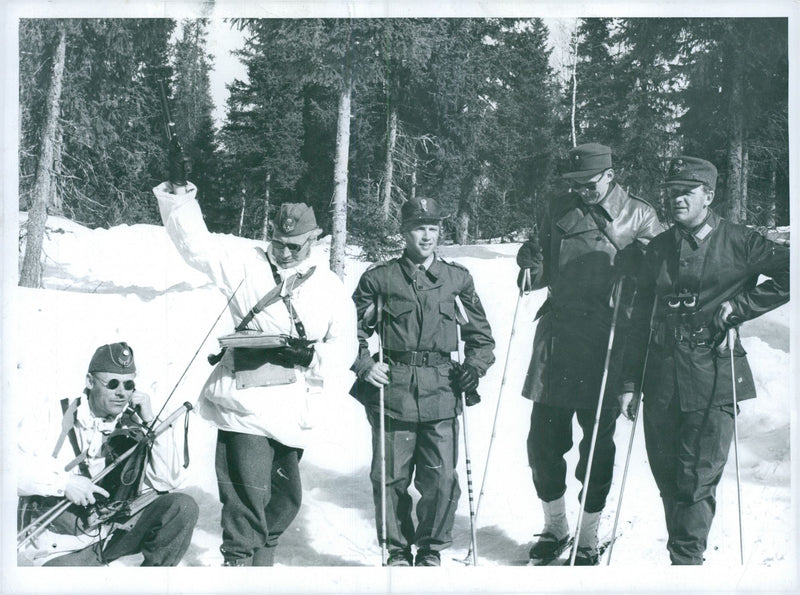 Voluntary officer training (FBU) Sweden - Vintage Photograph