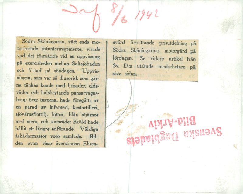 Swedish Military and Army 1941-1943 - Vintage Photograph