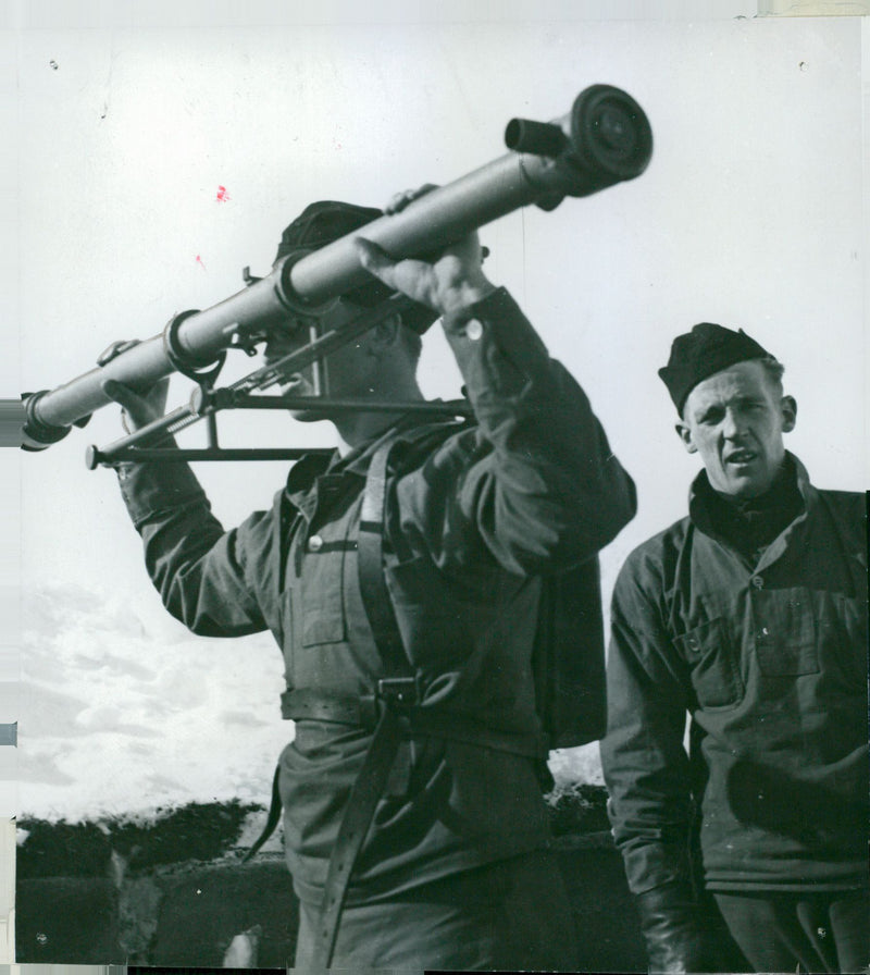 Field maneuvers 1940 - Vintage Photograph