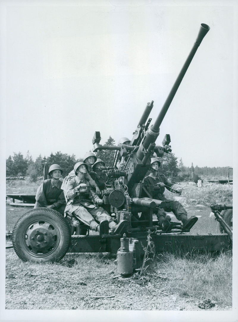 Swedish Military Landsturm Youth 1941 - Vintage Photograph