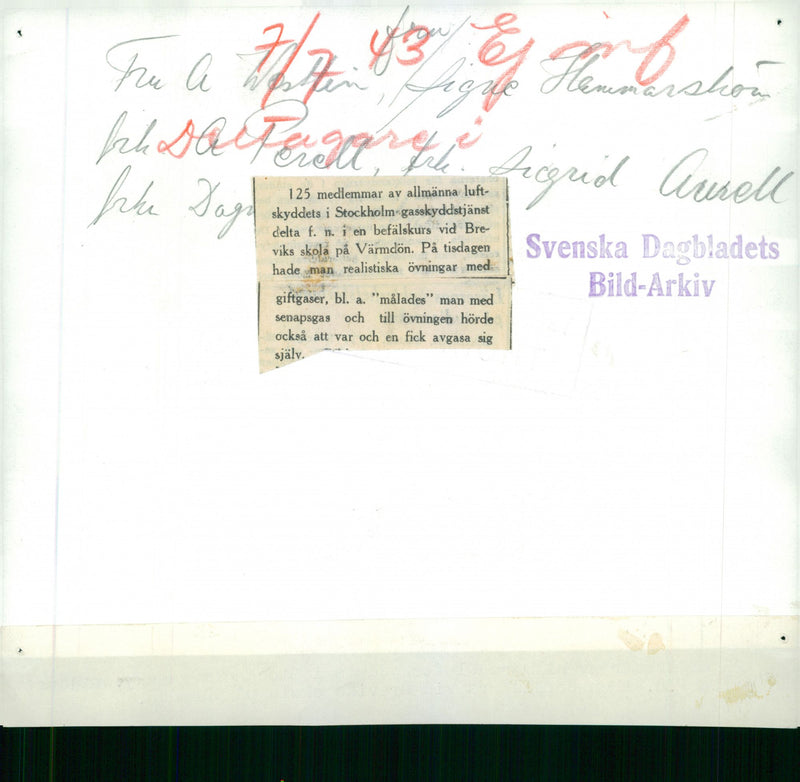 Swedish military air defense 1937 and earlier - Vintage Photograph