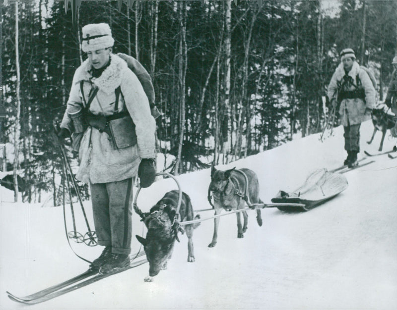 Field maneuvers 1940 - Vintage Photograph