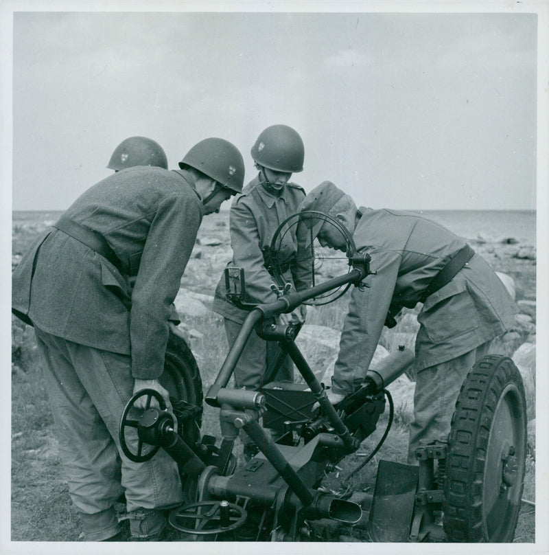 Swedish Military Landsturm Youth 1941 - Vintage Photograph