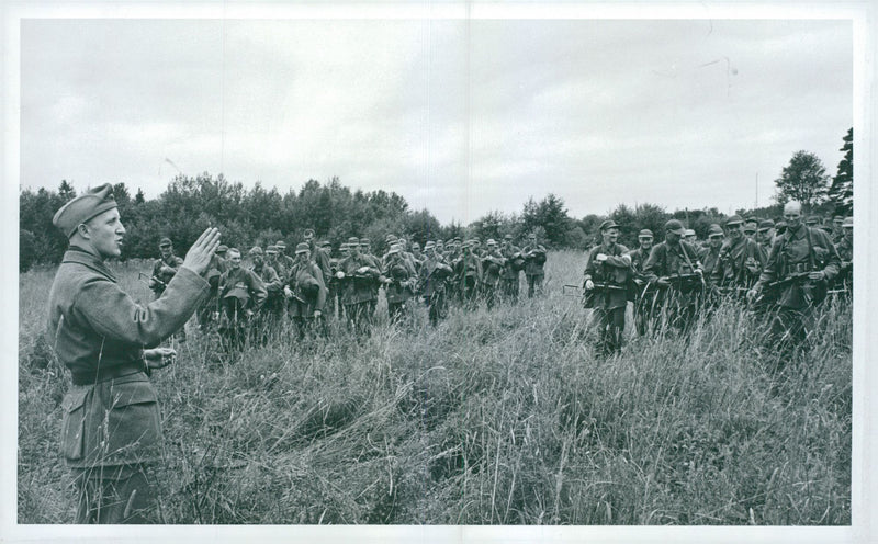 Voluntary officer training (FBU) Sweden - Vintage Photograph