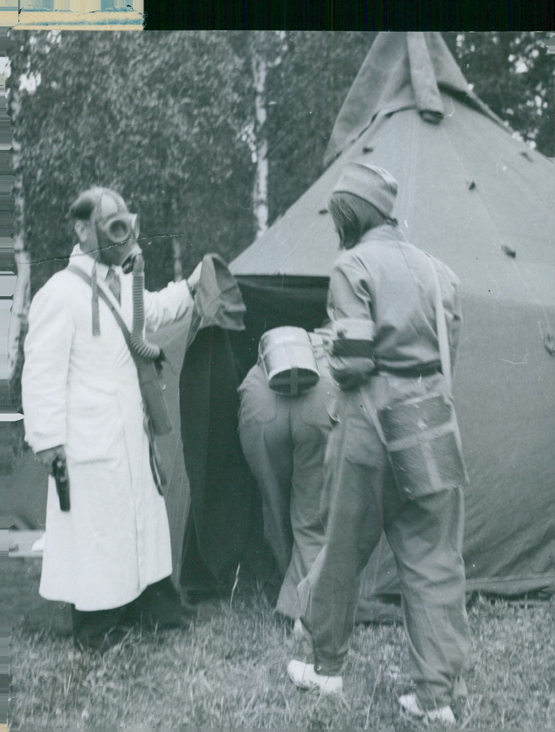 Swedish military air defense 1937 and earlier - Vintage Photograph