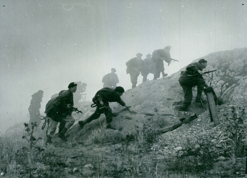 Field maneuver 1957 - Vintage Photograph
