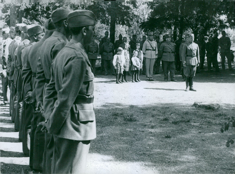 Field maneuvers 1940 - Vintage Photograph