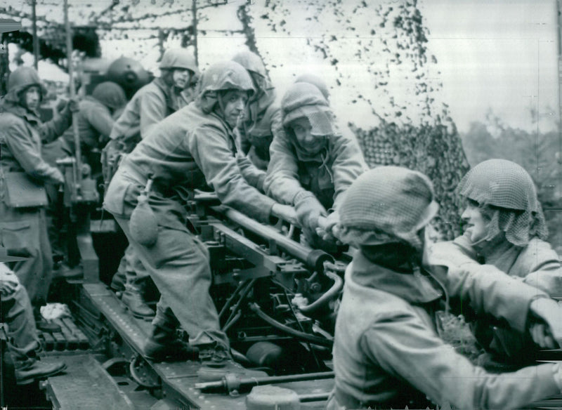 Field maneuver 1957 - Vintage Photograph
