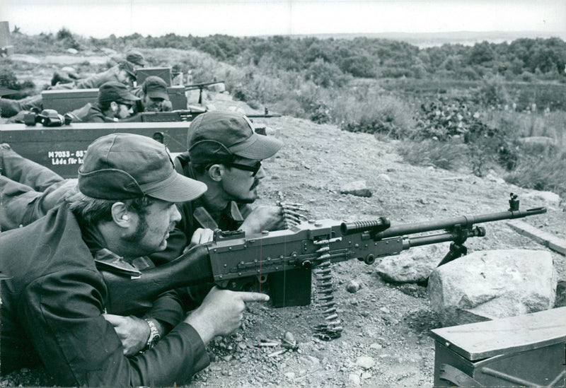Voluntary officer training (FBU) Sweden - Vintage Photograph