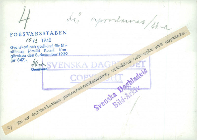 Field maneuvers 1940 - Vintage Photograph