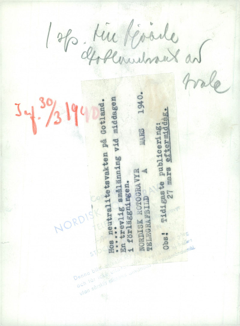 Field maneuvers 1940 - Vintage Photograph