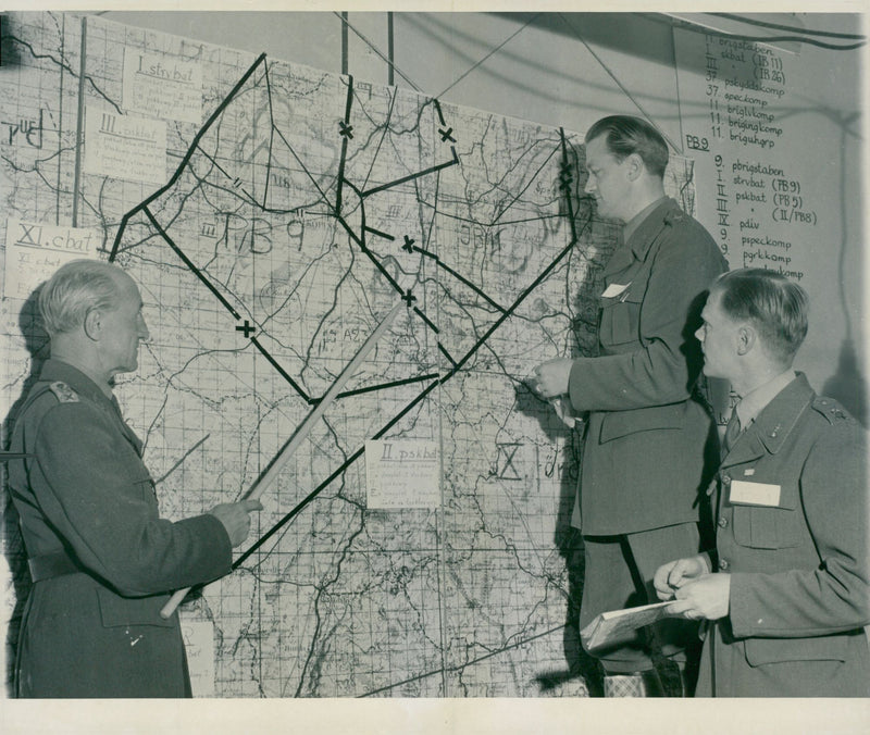 Swedish Military Field Manuevers 1952-1953 - Vintage Photograph