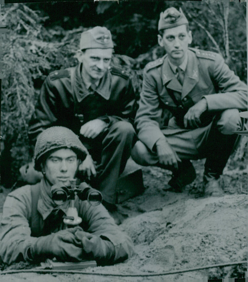 Field maneuver 1957 - Vintage Photograph