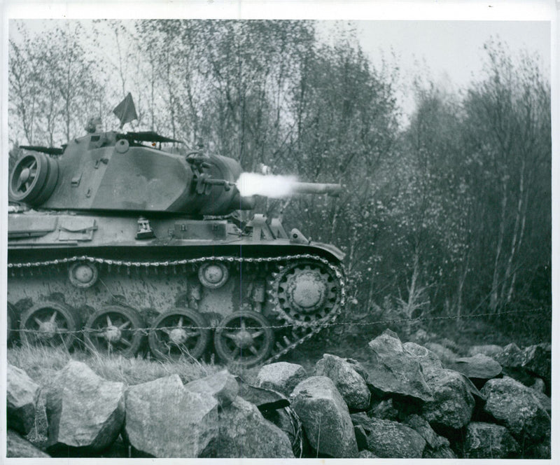 Swedish Military Field Manuevers 1952-1953 - Vintage Photograph