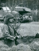 Field maneuver 1957 - Vintage Photograph