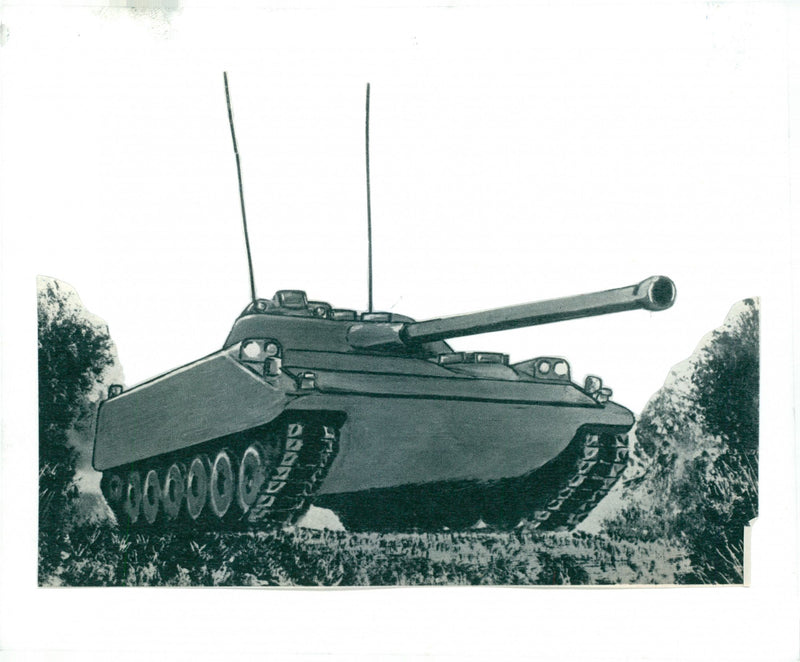 Army tanks 1951 and earlier - Vintage Photograph