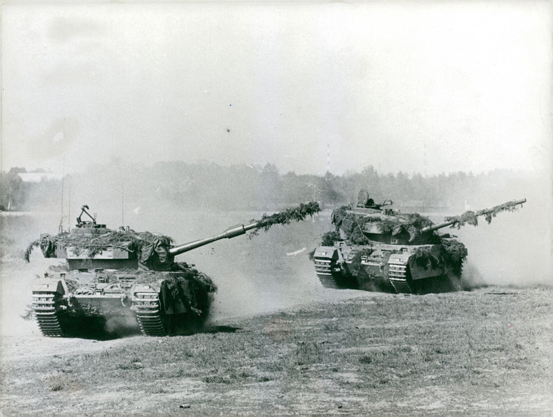 Army tanks 1951 and earlier - Vintage Photograph