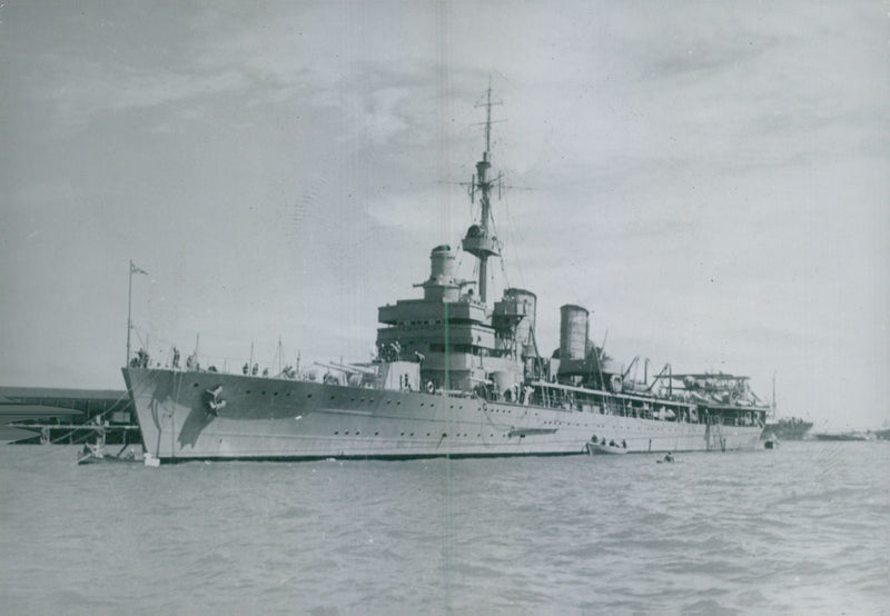 Swedish navy. Military ship Gotland - Vintage Photograph