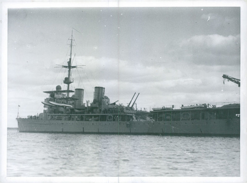 Swedish navy. Military ship Gotland - Vintage Photograph