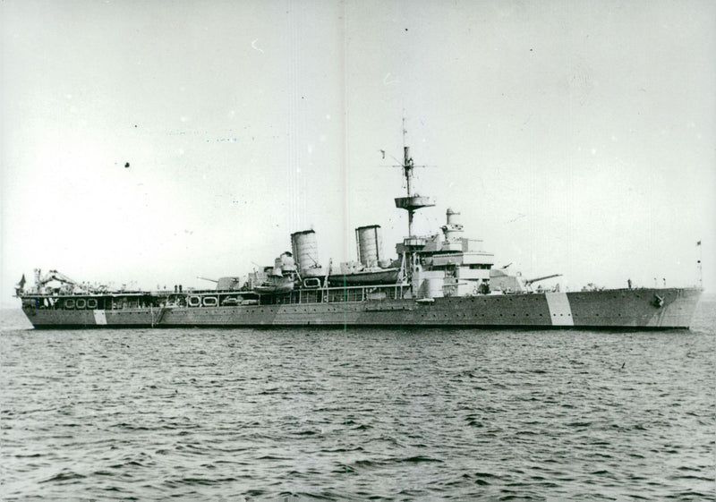 Swedish navy. Military ship Gotland - Vintage Photograph