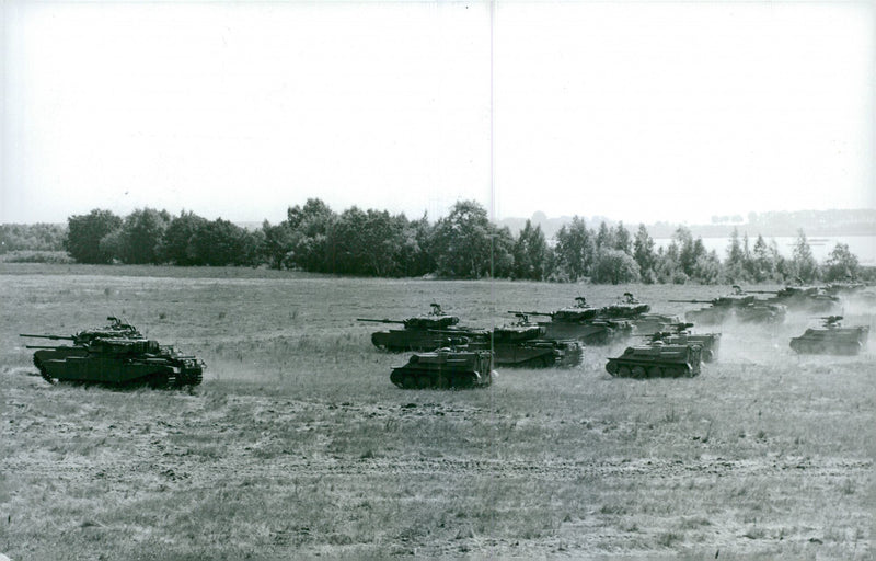 Army tanks 1951 and earlier - Vintage Photograph