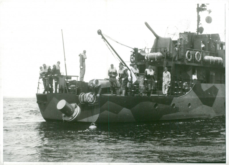 The swedish navy - coastal artillery - Vintage Photograph