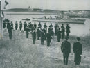 trumpets and happy marine - Vintage Photograph
