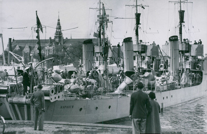 A fleet vedett boat. - Vintage Photograph