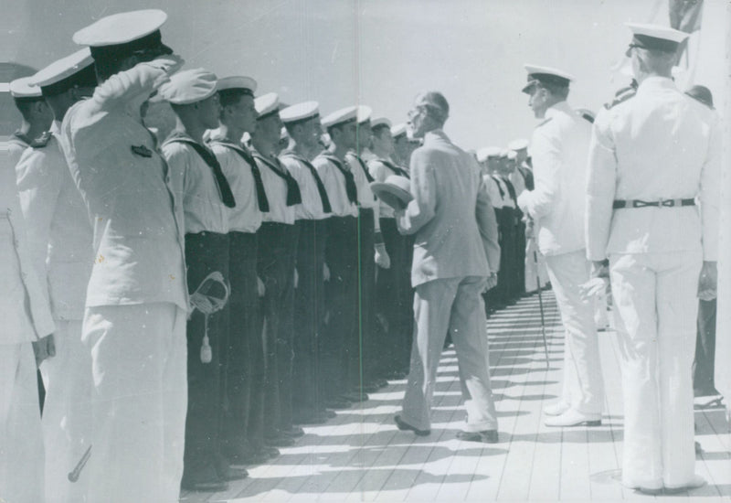 Swedish navy. Military ship Gotland - Vintage Photograph