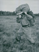Swedish Military parachute troops - Vintage Photograph