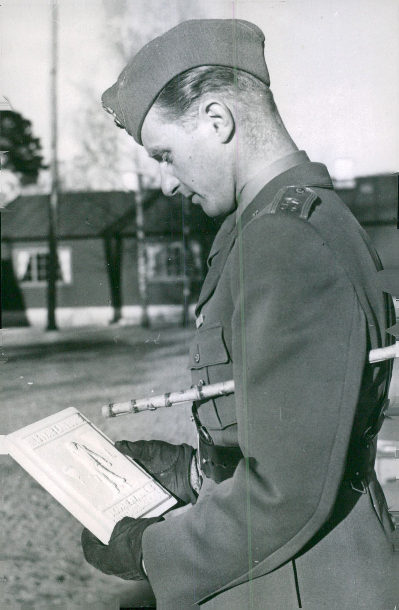 Swedish Military parachute troops - Vintage Photograph