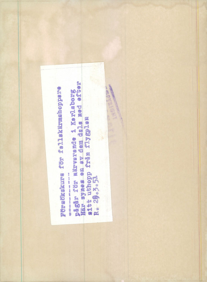 Swedish Military parachute troops - Vintage Photograph