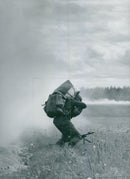 Swedish Military parachute troops - Vintage Photograph