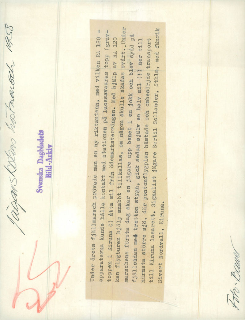 The Swedish Military army Hunting section - Vintage Photograph