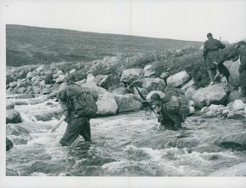 The Swedish Military army Hunting section - Vintage Photograph