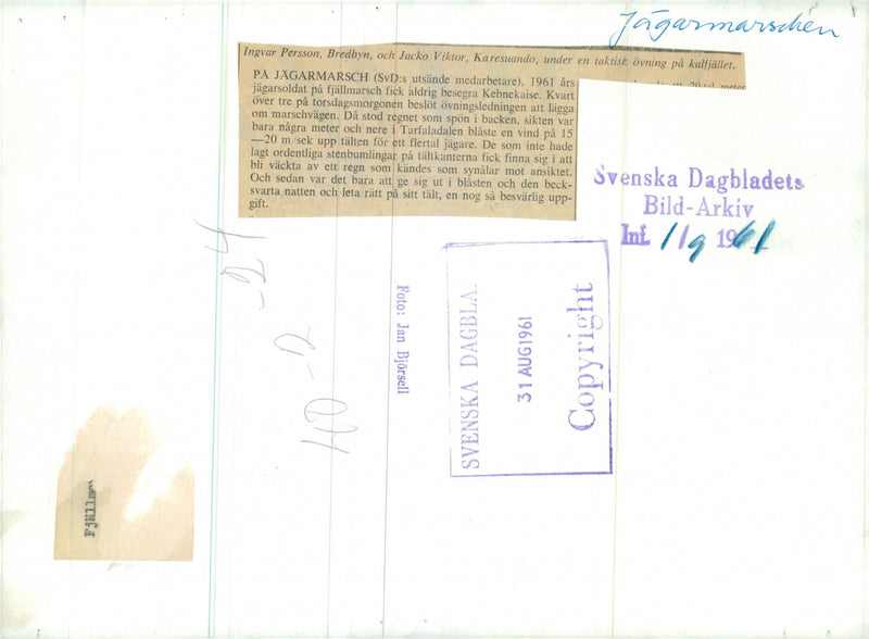 The Swedish Military army Hunting section - Vintage Photograph