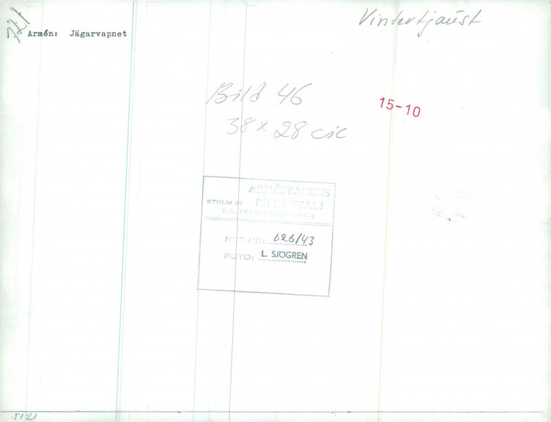 The Swedish Military army Hunting section - Vintage Photograph