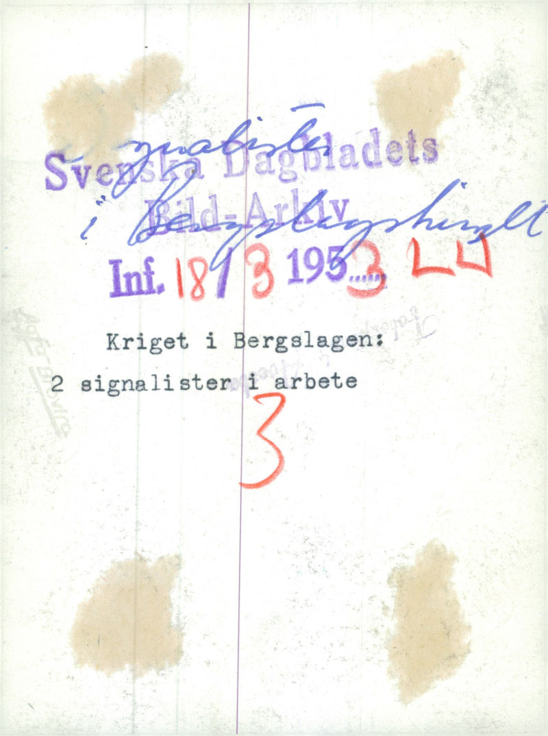 The Swedish Military army Hunting section - Vintage Photograph