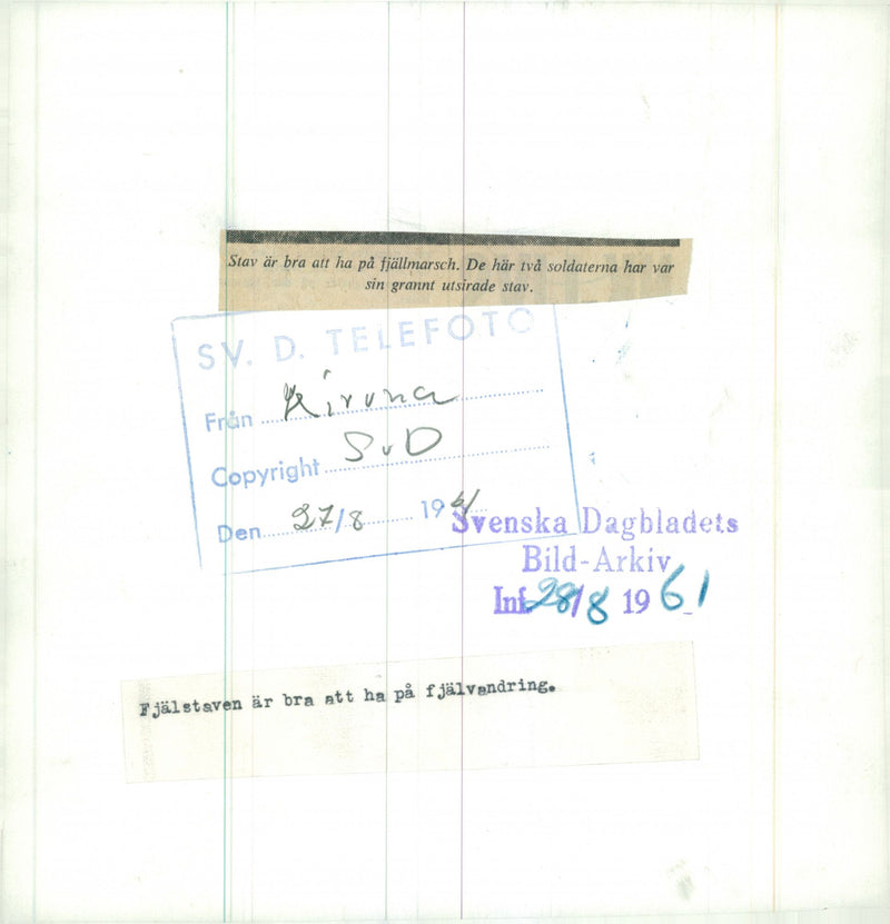 The Swedish Military army Hunting section - Vintage Photograph