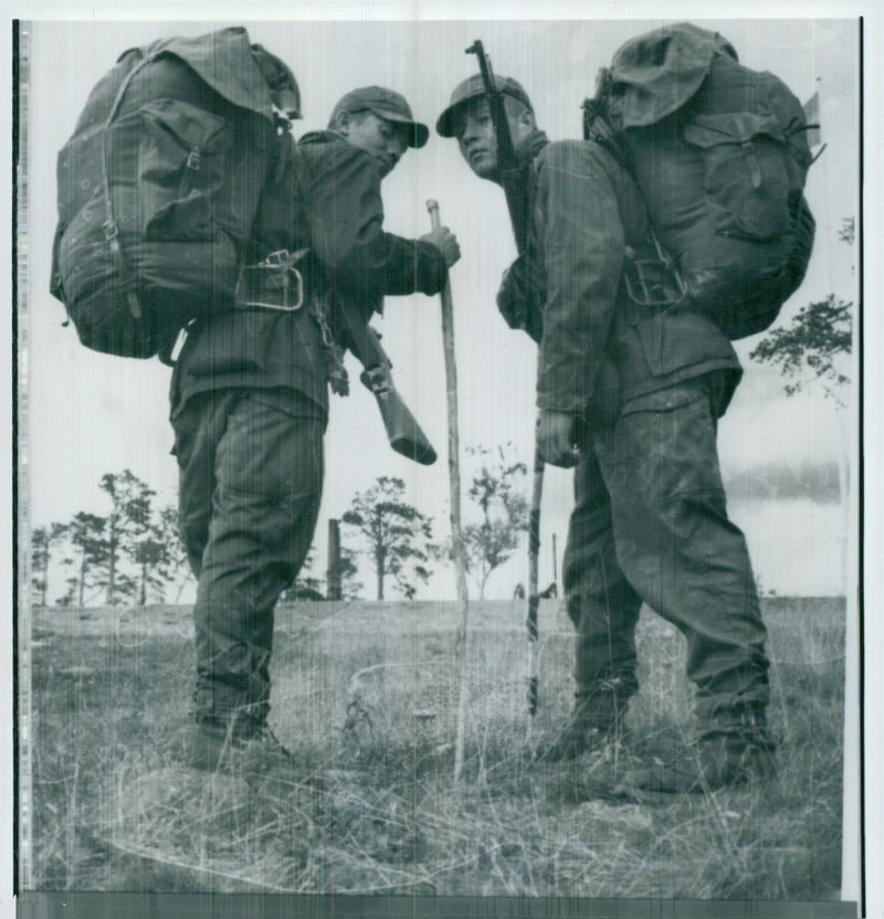 The Swedish Military army Hunting section - Vintage Photograph