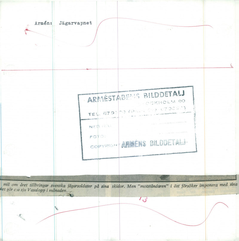 The Swedish Military army Hunting section - Vintage Photograph