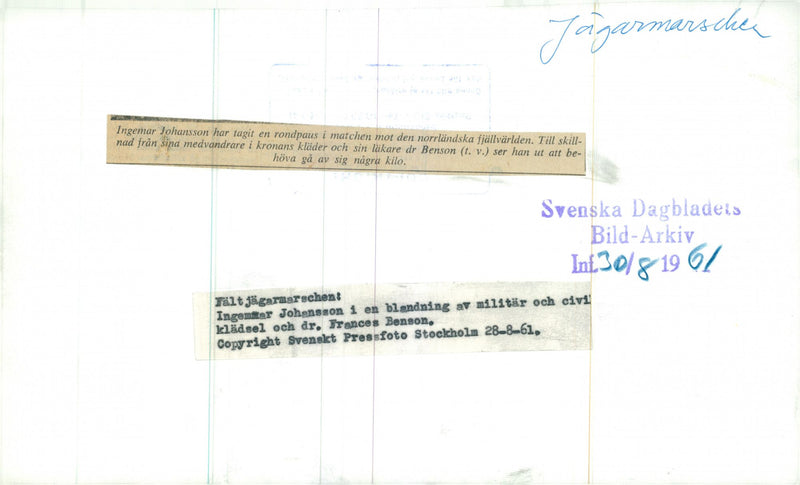 The Swedish Military army Hunting section - Vintage Photograph