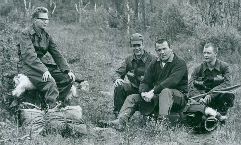 The Swedish Military army Hunting section - Vintage Photograph