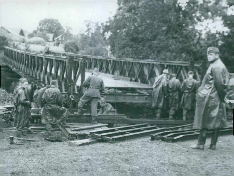 Swedish Military Field Manuevers 1950-1951 - Vintage Photograph