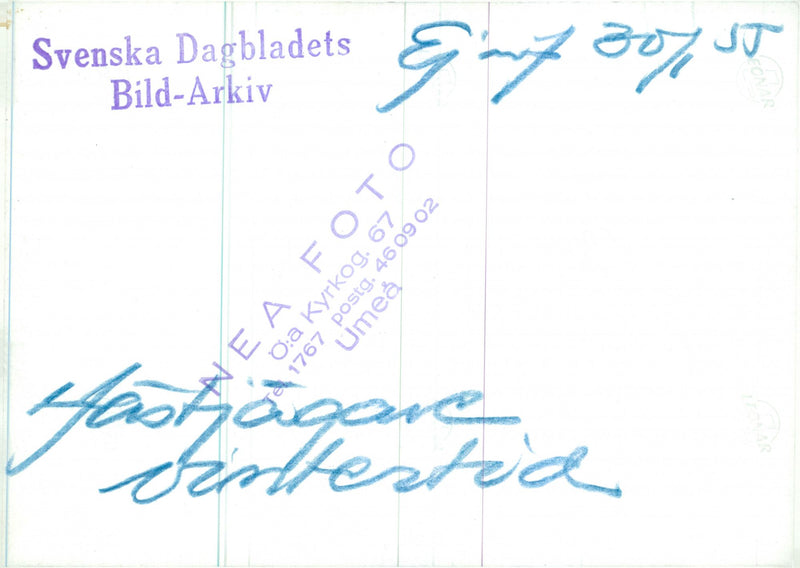 The Swedish Military army Hunting section - Vintage Photograph