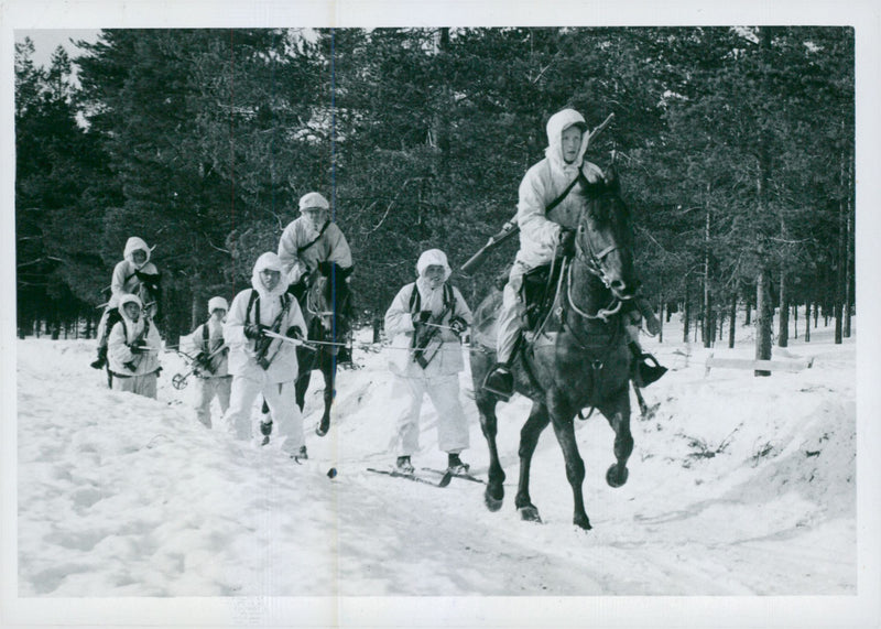 The Swedish Military army Hunting section - Vintage Photograph