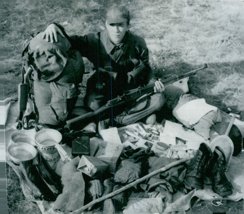 The Swedish Military army Hunting section - Vintage Photograph