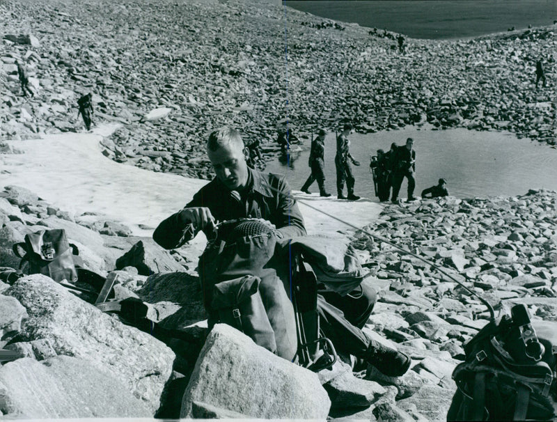 The Swedish Military army Hunting section - Vintage Photograph