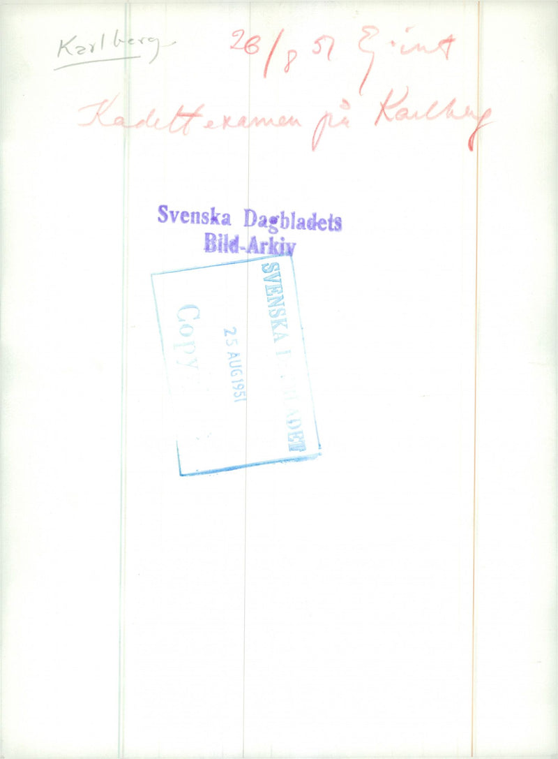 Kadettexamen at Karlberg's war school. Medals are awarded. - Vintage Photograph